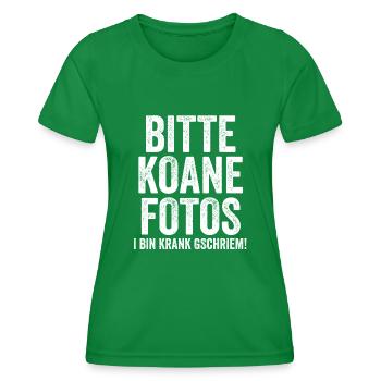 Dirndl Trachten München - Frauen Funktions-T-Shirt - Kelly Green - Vorne - AI Model Female 172 dark (172cm)