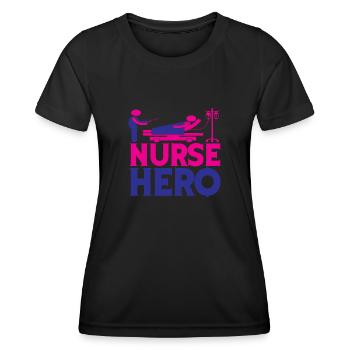 NURSE Nurse - Women's Functional T-Shirt - black - Front - AI Model Female 172 light (172cm)