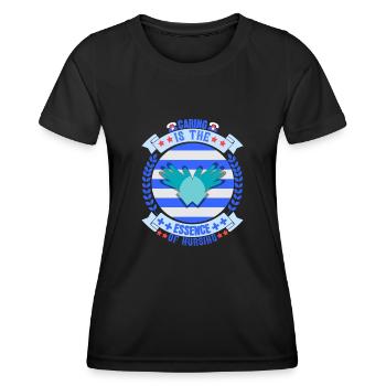 Gesundheit und Krankenpflegerin - Frauen Funktions-T-Shirt - Schwarz - Vorne - AI Model Female 172 light (172cm)