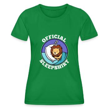 Chemise de nuit officielle lion - T-shirt sport Femme - vert - Devant - AI Model Female 172 dark (172cm)