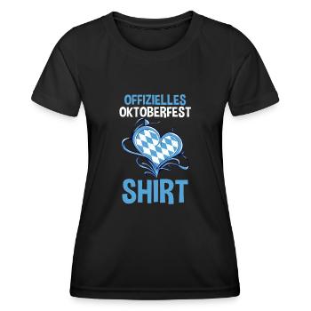 Trachten München Dirndl - Frauen Funktions-T-Shirt - Schwarz - Vorne - AI Model Female 172 light (172cm)