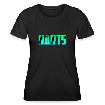 Fléchettes Fléchettes Flèches Fléchettes Accessoires Fléchettes Fléchettes - T-shirt sport Femme - noir - Devant - AI Model Female 172 light (172cm)