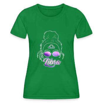 Waage Sternzeichen Geschenk Waage - Frauen Funktions-T-Shirt - Kelly Green - Vorne - AI Model Female 172 dark (172cm)