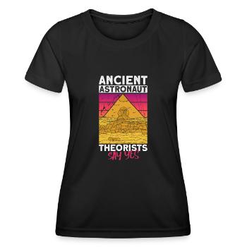 Ancient Astronaut Egyptian Mythology Ancient - Women's Functional T-Shirt - black - Front - AI Model Female 172 light (172cm)