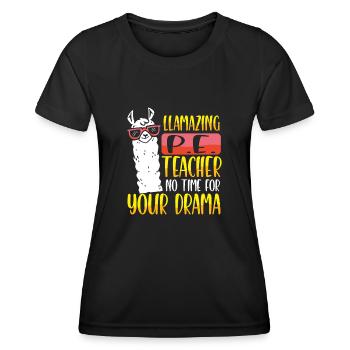 Lama Sports Teacher - Women's Functional T-Shirt - black - Front - AI Model Female 172 light (172cm)