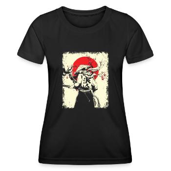 Samurai - Women's Functional T-Shirt - black - Front - AI Model Female 172 light (172cm)