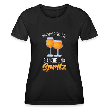 Spritz Cocktail Italien - Frauen Funktions-T-Shirt - Schwarz - Vorne - AI Model Female 172 light (172cm)