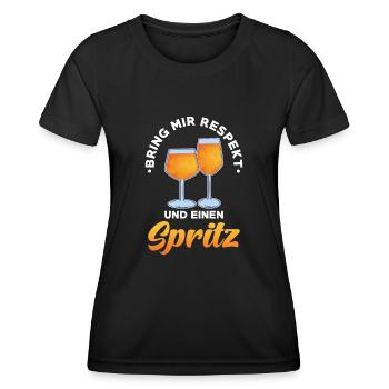 Spritz Cocktail - Frauen Funktions-T-Shirt - Schwarz - Vorne - AI Model Female 172 light (172cm)