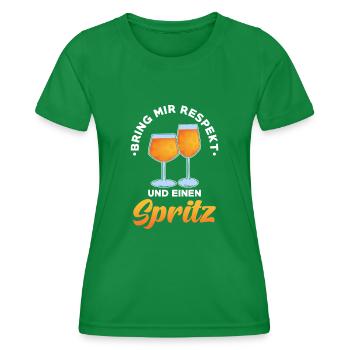 Spritz Cocktail - Frauen Funktions-T-Shirt - Kelly Green - Vorne - AI Model Female 172 dark (172cm)
