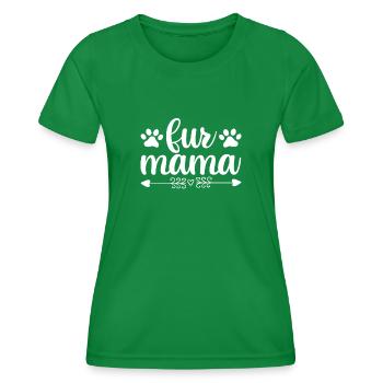Maman de fourrure - T-shirt sport Femme - vert - Devant - AI Model Female 172 dark (172cm)