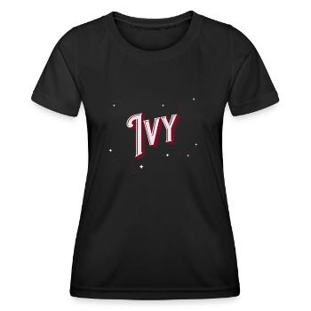 Noms de lierre personnalisés - T-shirt sport Femme - noir - Devant - AI Model Female 172 light (172cm)