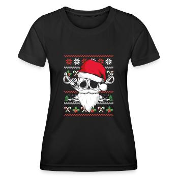 Pirate de Noël avec des épées - T-shirt sport Femme - noir - Devant - AI Model Female 172 light (172cm)