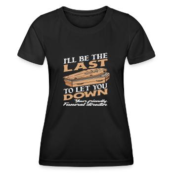 Croque-mort - T-shirt sport Femme - noir - Devant - AI Model Female 172 light (172cm)