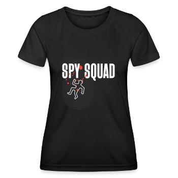 Sécurisation des traces - Kripo Polizei Kriminaltechnik - T-shirt sport Femme - noir - Devant - AI Model Female 172 light (172cm)