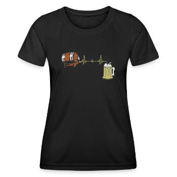 Bierliebhaber, Biertrinker, Brauerin, Bierbrauer - Frauen Funktions-T-Shirt - Schwarz - Vorne - AI Model Female 172 light (172cm)