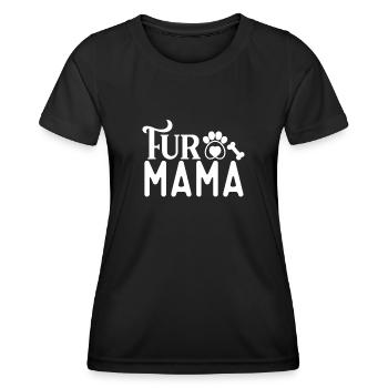 Fell-Mama - Frauen Funktions-T-Shirt - Schwarz - Vorne - AI Model Female 172 light (172cm)