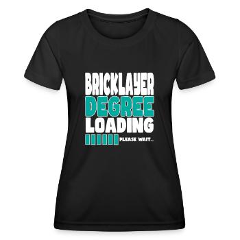 Maurer invite à la formation - T-shirt sport Femme - noir - Devant - AI Model Female 172 light (172cm)