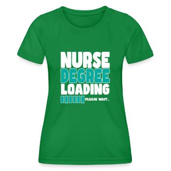 Nurse invites training - Women's Functional T-Shirt - kelly green - Front - AI Model Female 172 dark (172cm)