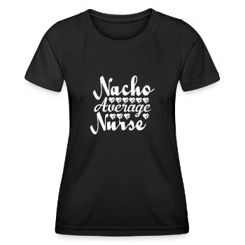Nacho Durchschnittliche Krankenschwester - Frauen Funktions-T-Shirt - Schwarz - Vorne - AI Model Female 172 light (172cm)