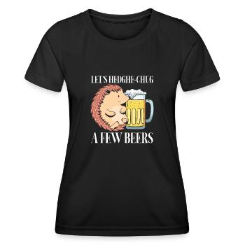 Prenons quelques bières - T-shirt sport Femme - noir - Devant - AI Model Female 172 light (172cm)