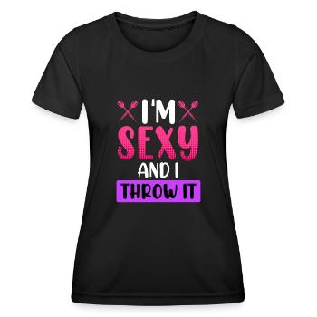 Fléchettes Femmes Fléchettes Femmes Accessoires Fléchettes Fléchettes - T-shirt sport Femme - noir - Devant - AI Model Female 172 light (172cm)