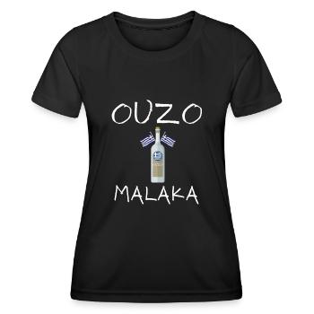 Ouzo Malaka - Frauen Funktions-T-Shirt - Schwarz - Vorne - AI Model Female 172 light (172cm)