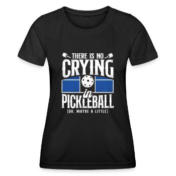 Pickleball Il n’y a pas de pleurs - T-shirt sport Femme - noir - Devant - AI Model Female 172 light (172cm)