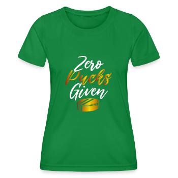 Zéro rondelle donnée - T-shirt sport Femme - vert - Devant - AI Model Female 172 dark (172cm)