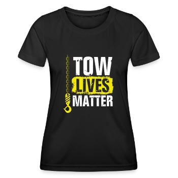 Zwei Leben Sind Wichtig - Frauen Funktions-T-Shirt - Schwarz - Vorne - AI Model Female 172 light (172cm)