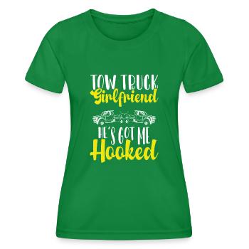 Petite amie de dépanneuse - T-shirt sport Femme - vert - Devant - AI Model Female 172 dark (172cm)