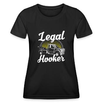 Legale Abschleppwagen Abschlepper - Frauen Funktions-T-Shirt - Schwarz - Vorne - AI Model Female 172 light (172cm)