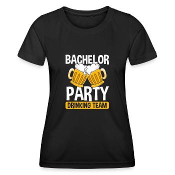 Drinking team - Women's Functional T-Shirt - black - Front - AI Model Female 172 light (172cm)