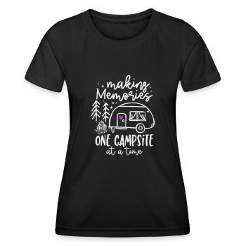 Camping Memories - Women's Functional T-Shirt - black - Front - AI Model Female 172 light (172cm)