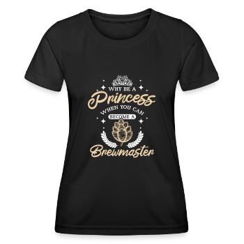 Women Girl Princess brewmaster - Frauen Funktions-T-Shirt - Schwarz - Vorne - AI Model Female 172 light (172cm)