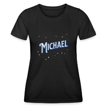 Michael name personalized - Women's Functional T-Shirt - black - Front - AI Model Female 172 light (172cm)