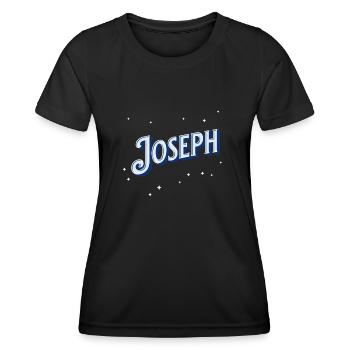 Joseph names personalized - Women's Functional T-Shirt - black - Front - AI Model Female 172 light (172cm)