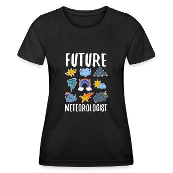 Future Meteorologist - Women's Functional T-Shirt - black - Front - AI Model Female 172 light (172cm)