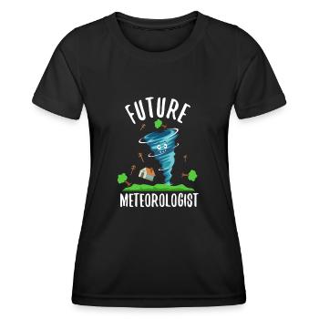 Future Meteorologist - Women's Functional T-Shirt - black - Front - AI Model Female 172 light (172cm)