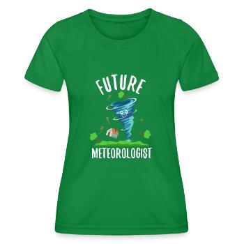 Future Meteorologist - Women's Functional T-Shirt - kelly green - Front - AI Model Female 172 dark (172cm)