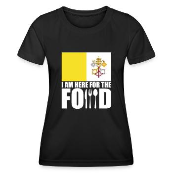 Souvenir de voyage de vacances de la Cité du Vatican - T-shirt sport Femme - noir - Devant - AI Model Female 172 light (172cm)