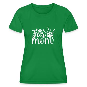 Maman de fourrure - T-shirt sport Femme - vert - Devant - AI Model Female 172 dark (172cm)