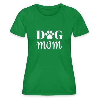 Maman chien - T-shirt sport Femme - vert - Devant - AI Model Female 172 dark (172cm)