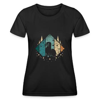 Retro Vintage Seal - Frauen Funktions-T-Shirt - Schwarz - Vorne - AI Model Female 172 light (172cm)