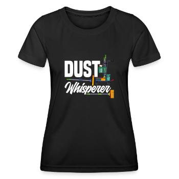 Schulhausmeister Staub Flüsterer - Frauen Funktions-T-Shirt - Schwarz - Vorne - AI Model Female 172 light (172cm)