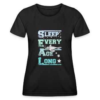 Sleep every age long seals - Frauen Funktions-T-Shirt - Schwarz - Vorne - AI Model Female 172 light (172cm)