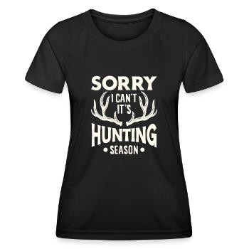 Hunting Hunter Hunting Season Gift - Women's Functional T-Shirt - black - Front - AI Model Female 172 light (172cm)