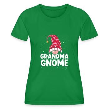 Gnom Oma - Frauen Funktions-T-Shirt - Kelly Green - Vorne - AI Model Female 172 dark (172cm)