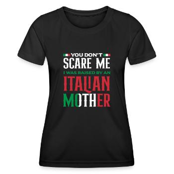 Ich Habe Eine Italienische Mutter - Frauen Funktions-T-Shirt - Schwarz - Vorne - AI Model Female 172 light (172cm)