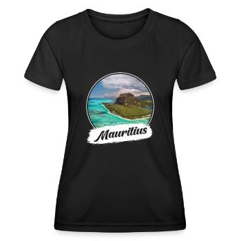 Mauritius Souvenir - Women's Functional T-Shirt - black - Front - AI Model Female 172 light (172cm)