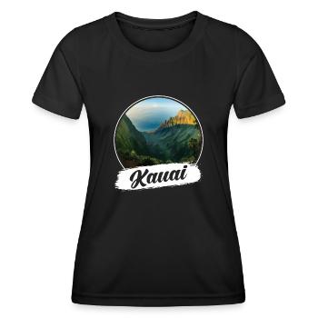 Kauai Souvenir - T-shirt sport Femme - noir - Devant - AI Model Female 172 light (172cm)